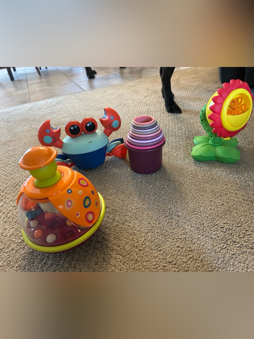 Stacking Cups Toy - Purple and Pink Nesting Cups for Kids